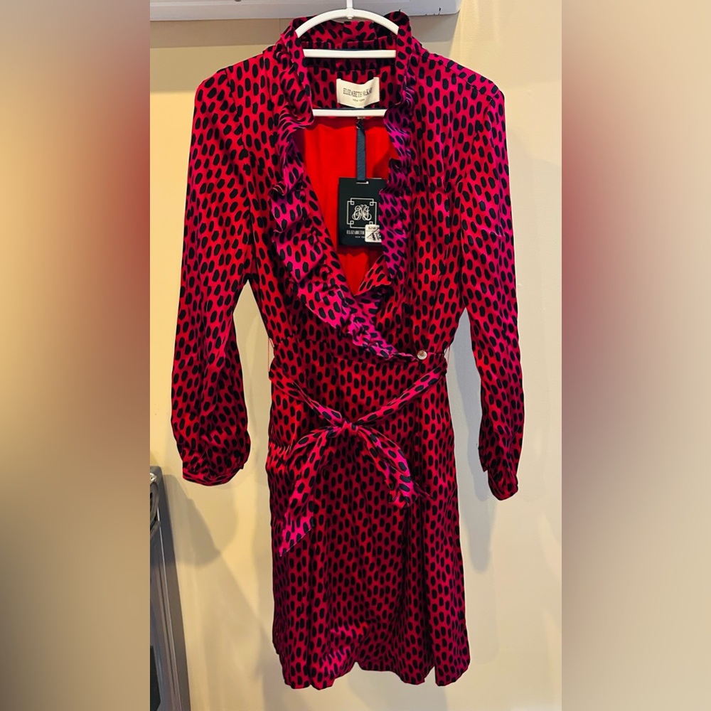 Elizabeth McKay Scotland Dress, new with tags and fitted belt, size 12,